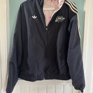 Adidas Black Jacket with White Accents